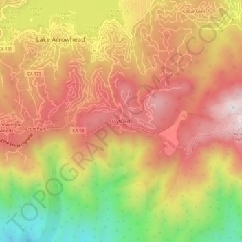 Skyforest topographic map, elevation, terrain