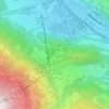 Geles topographic map, elevation, terrain