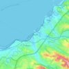 Hercules topographic map, elevation, terrain