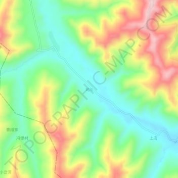 Sichuan topographic map, elevation, terrain