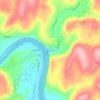 Falls topographic map, elevation, terrain