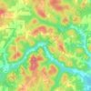 Brookville topographic map, elevation, terrain