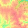 Hams Prairie topographic map, elevation, terrain