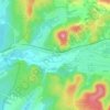 Recologne topographic map, elevation, terrain