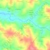 La Brunie topographic map, elevation, terrain