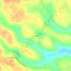 Córrego topographic map, elevation, terrain