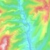 Bergeron topographic map, elevation, terrain