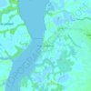 Puerto Bolívar topographic map, elevation, terrain