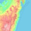 Province de Tamatave topographic map, elevation, terrain