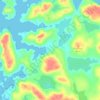 Clousta topographic map, elevation, terrain