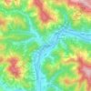 Goražde topographic map, elevation, terrain