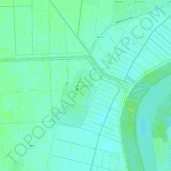 Stanca topographic map, elevation, terrain
