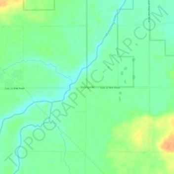 Stirlingville topographic map, elevation, terrain