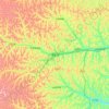 子长市 topographic map, elevation, terrain