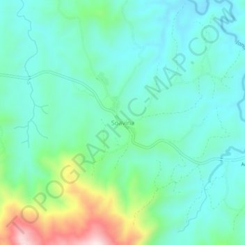 Soavina topographic map, elevation, terrain