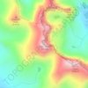 Pylon Peak topographic map, elevation, terrain