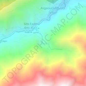 Setti Fatma topographic map, elevation, terrain