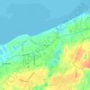 East Brewster topographic map, elevation, terrain