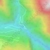 Hirong topographic map, elevation, terrain