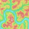 King topographic map, elevation, terrain