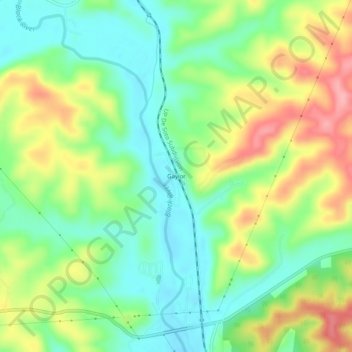 Gaylor topographic map, elevation, terrain