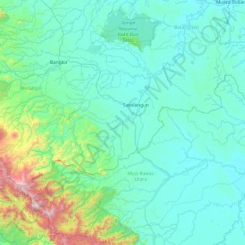 Limun topographic map, elevation, terrain