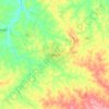 Yambio topographic map, elevation, terrain