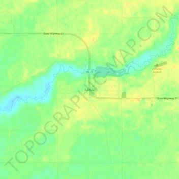 Arkdale topographic map, elevation, terrain