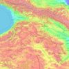 Shirak topographic map, elevation, terrain