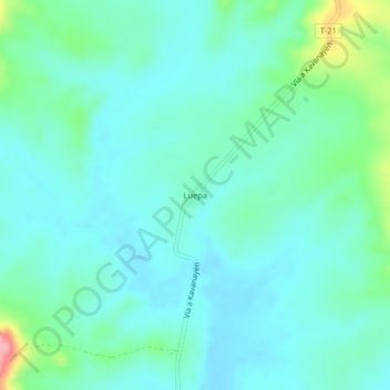 Luepa topographic map, elevation, terrain