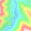 竹卡 topographic map, elevation, terrain