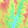 Puy Crolé topographic map, elevation, terrain