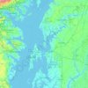 Eastern Neck Island topographic map, elevation, terrain