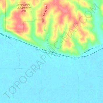 Forbes topographic map, elevation, terrain