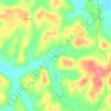 Huey topographic map, elevation, terrain