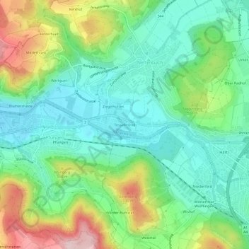 Tössallmend topographic map, elevation, terrain
