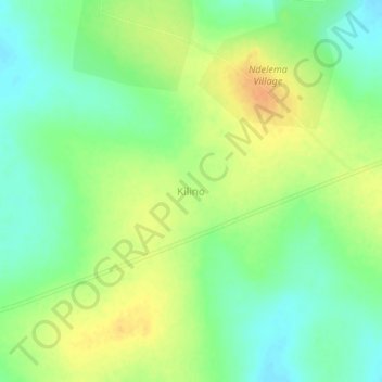 Kilino topographic map, elevation, terrain