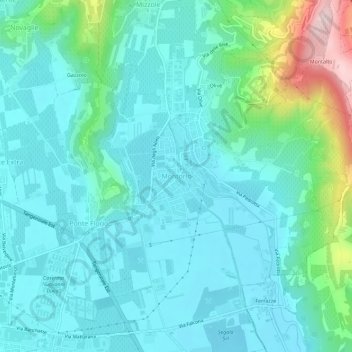Montorio topographic map, elevation, terrain