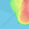 Cresent Rock Beach topographic map, elevation, terrain