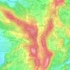 Monte Cervo topographic map, elevation, terrain