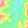 Srriqë topographic map, elevation, terrain