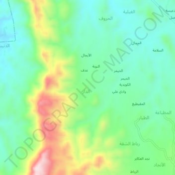 Sabat topographic map, elevation, terrain