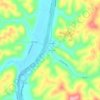 Blue Rock topographic map, elevation, terrain