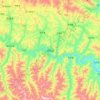 卓尼县 topographic map, elevation, terrain