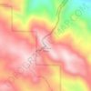 Little Blue Ridge topographic map, elevation, terrain