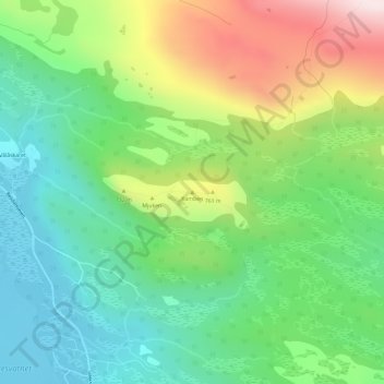 Kamben topographic map, elevation, terrain