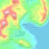 Grytviken topographic map, elevation, terrain