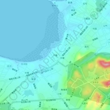 Xialan topographic map, elevation, terrain