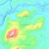 Buntu Burake topographic map, elevation, terrain