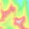 祁连山山脉 topographic map, elevation, terrain
